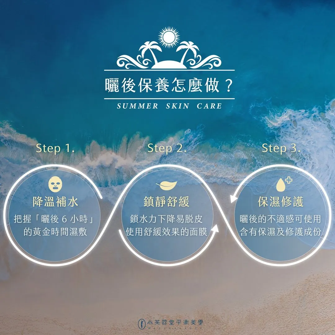 曬後保養這樣做☀️⛱ 曬後保養這樣做☀️⛱