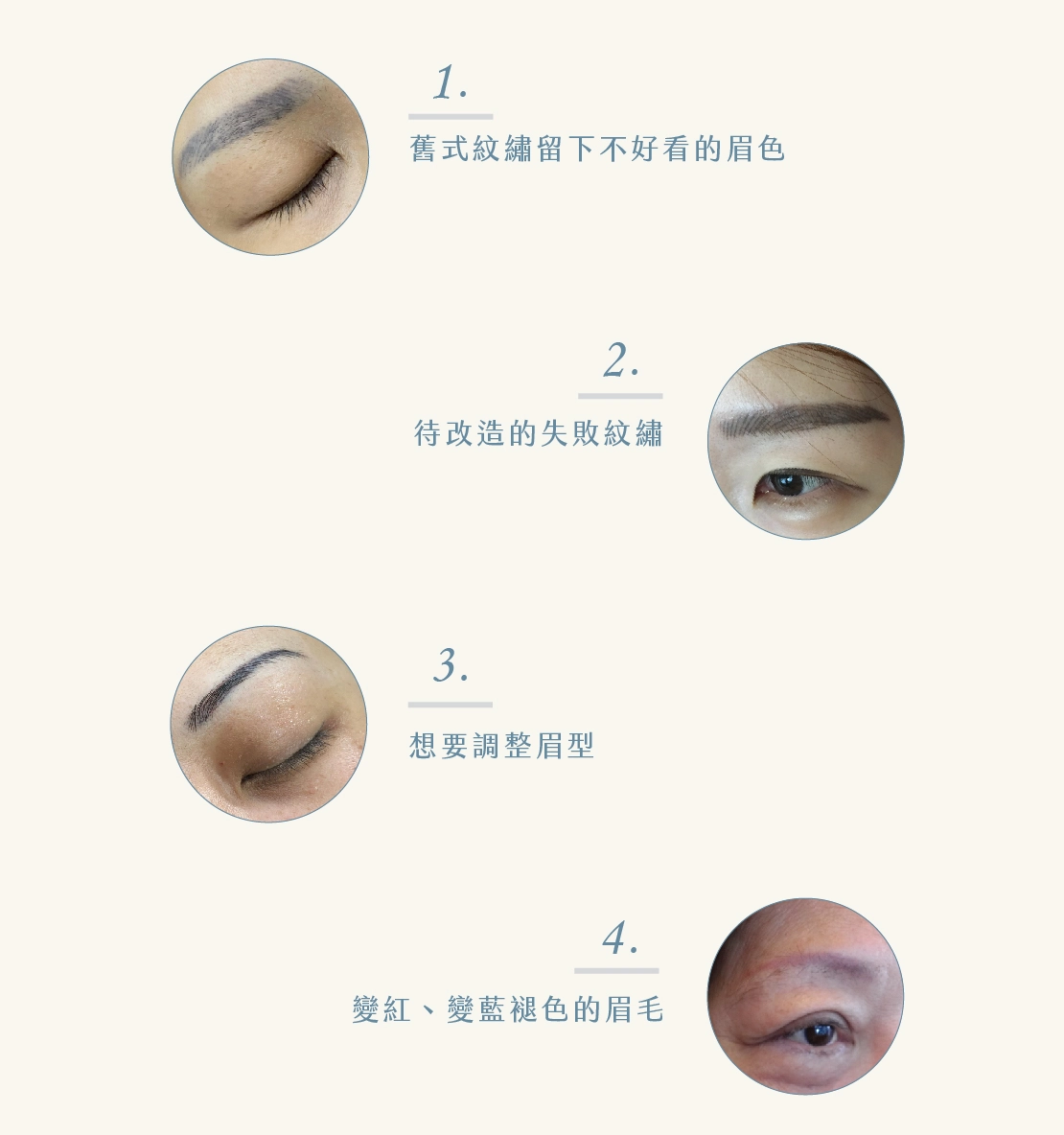 改眉/洗眉 改眉/洗眉